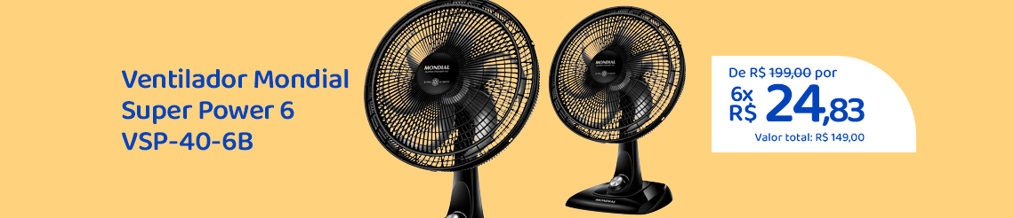 Ofertas da semana - Ventilador de Mesa Mondial