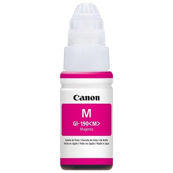 Garrafa de Tinta Canon GI-190M Magenta 7.000 Páginas para G1100 G1110 G2100 G2110 G3100 G3102 G3110 G3111 G4100 G4110