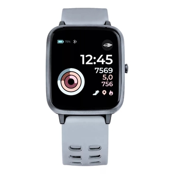 Smartwatch Mormaii Life Pulseira de Silicone Bluethooth com Monitoramento Cardíaco Cinza Claro